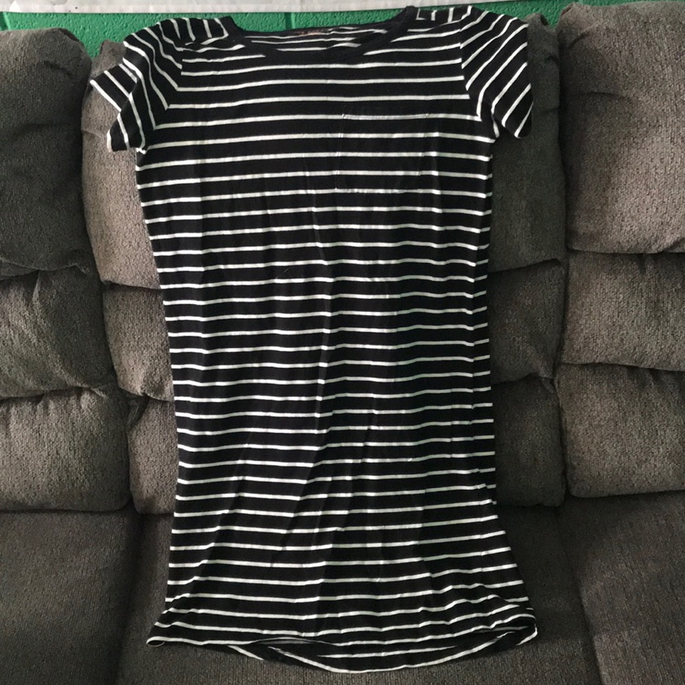 Black and White Tshirt Dress